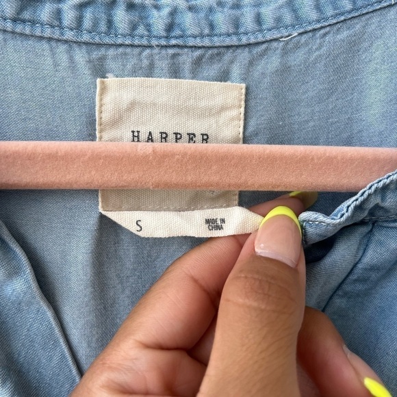 🌸Harper peplum 100% cotton top size small - Picture 4 of 4